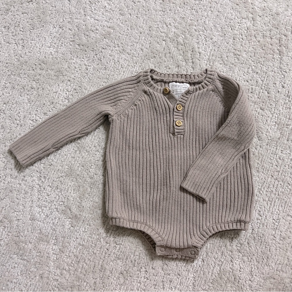 Organic Cotton Sweater Knit Bodysuit